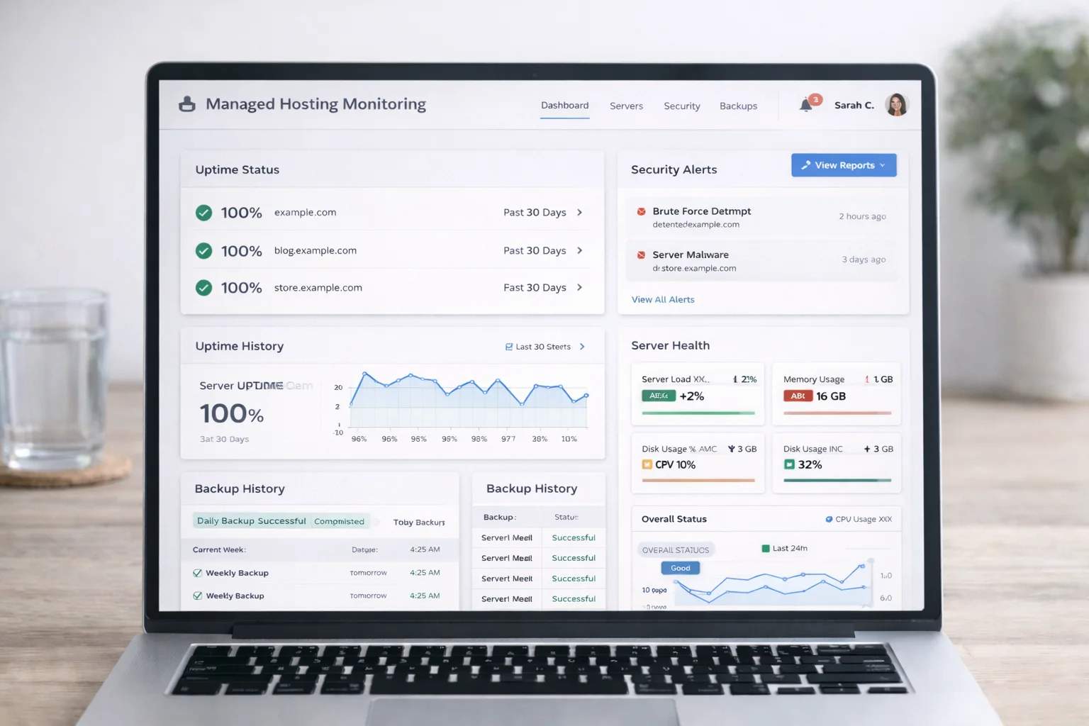 Managed hosting and maintenance visual