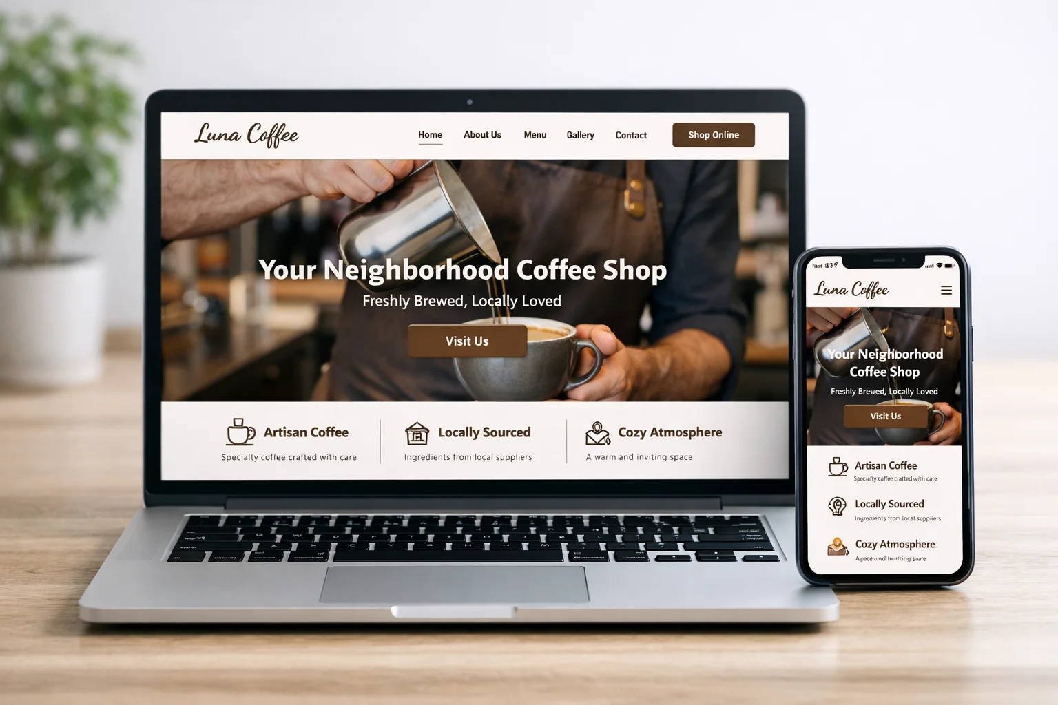 Web design project visual