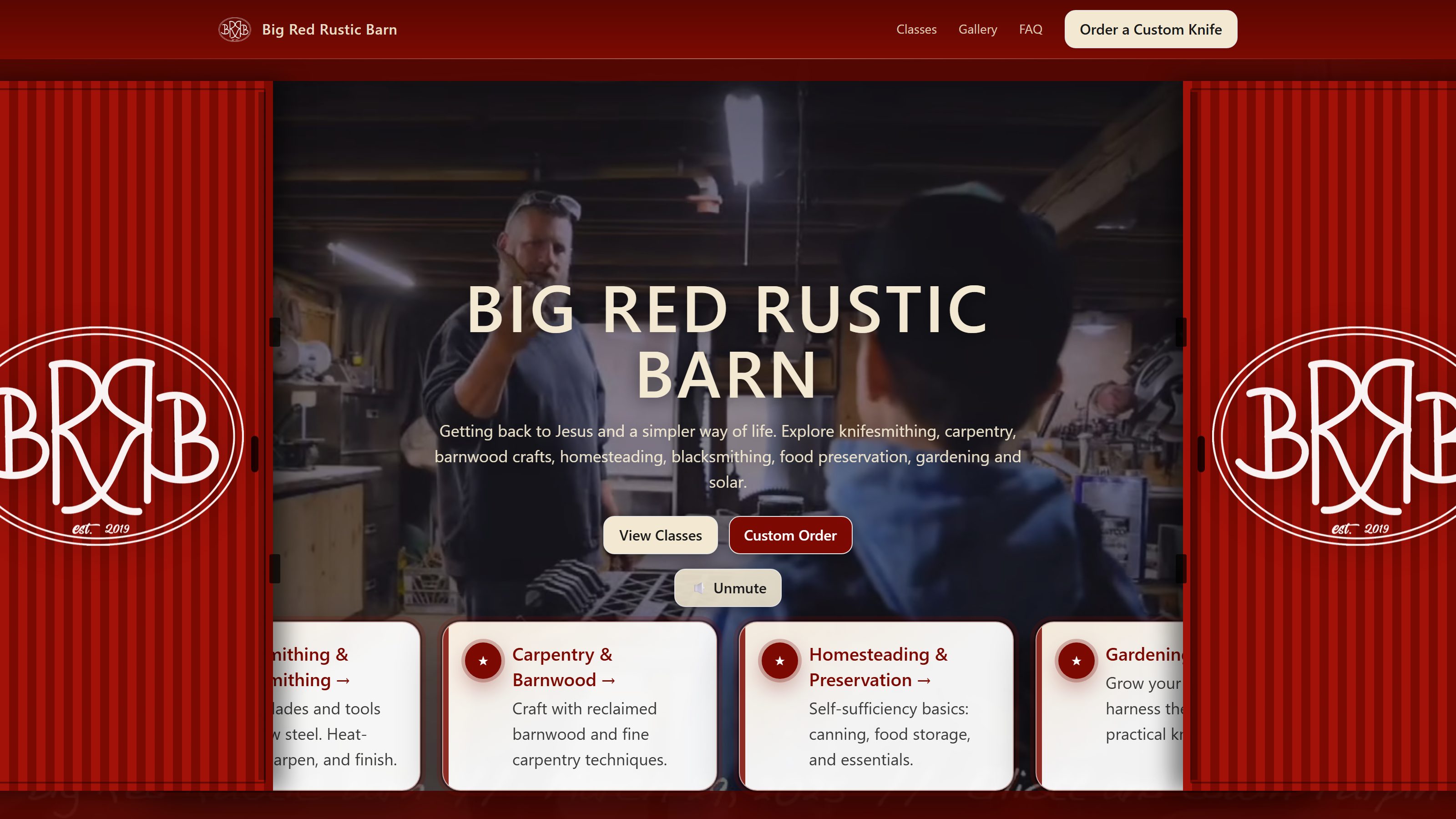 Big Red Rustic Barn hero screenshot