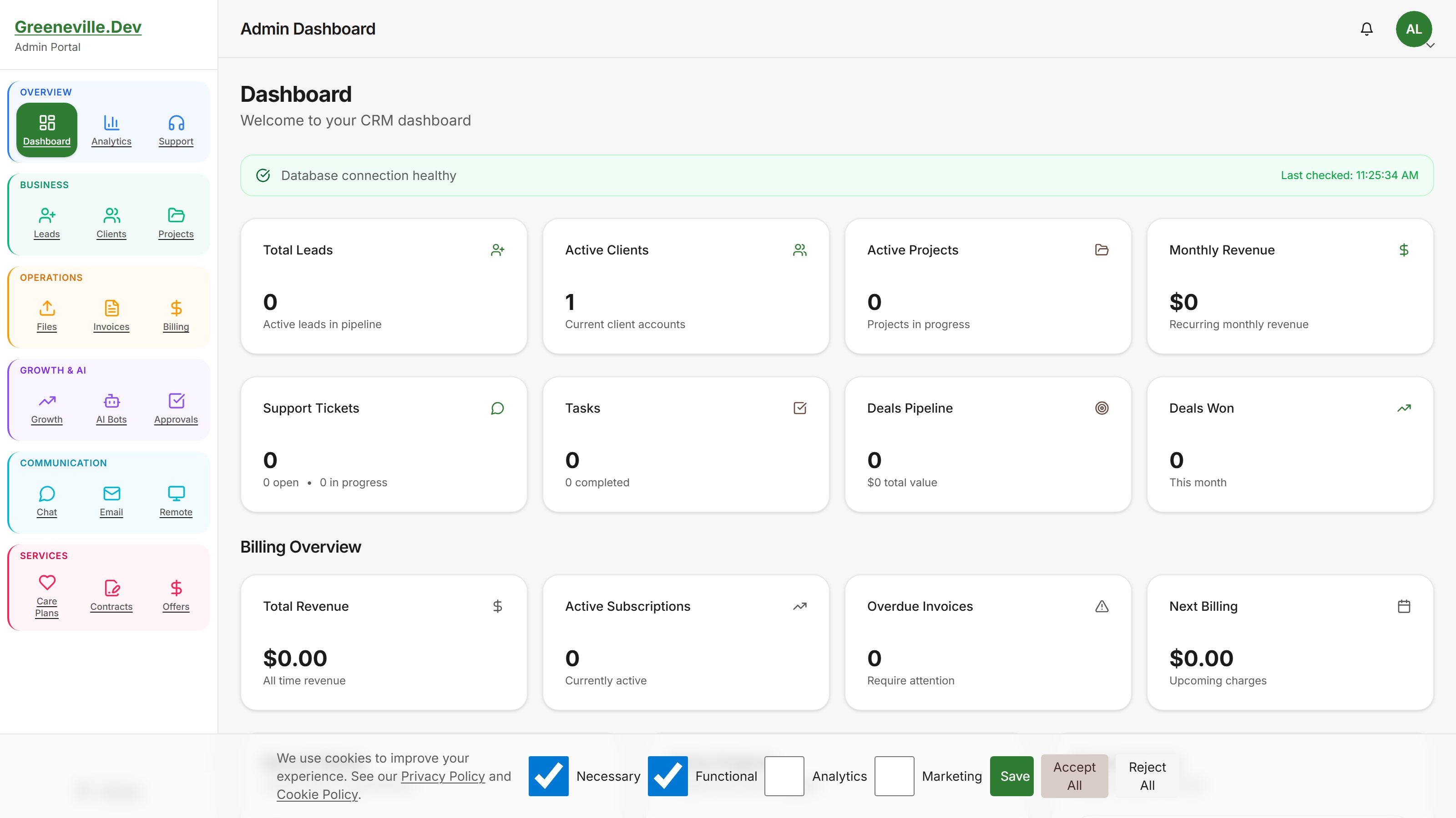Greeneville.Dev hero screenshot