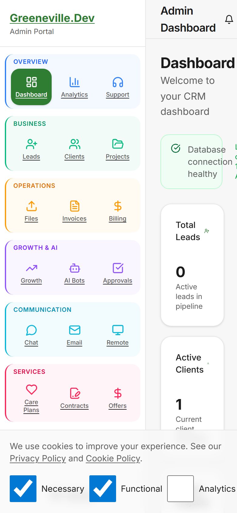 Greeneville.Dev screenshot 1
