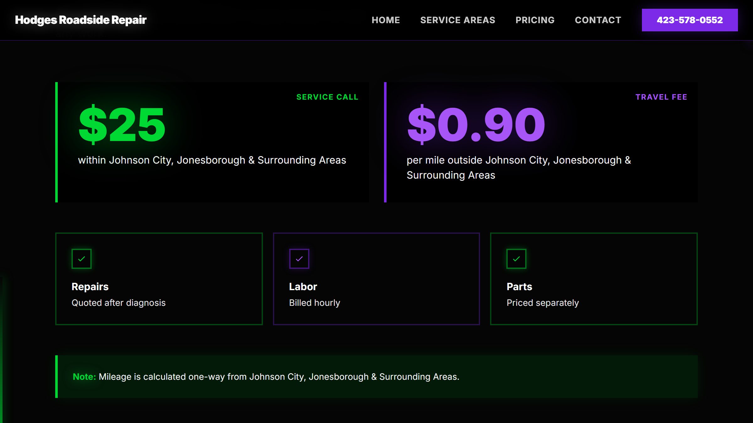 Hodges Roadside Repair screenshot 2